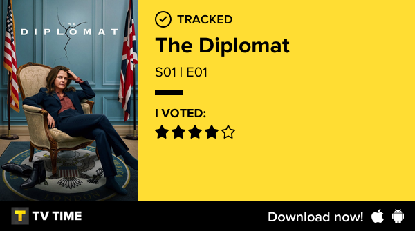 I've just watched episode S01 | E01 of The Diplomat! #diplomat  tvtime.com/r/2PAqH #tvtime