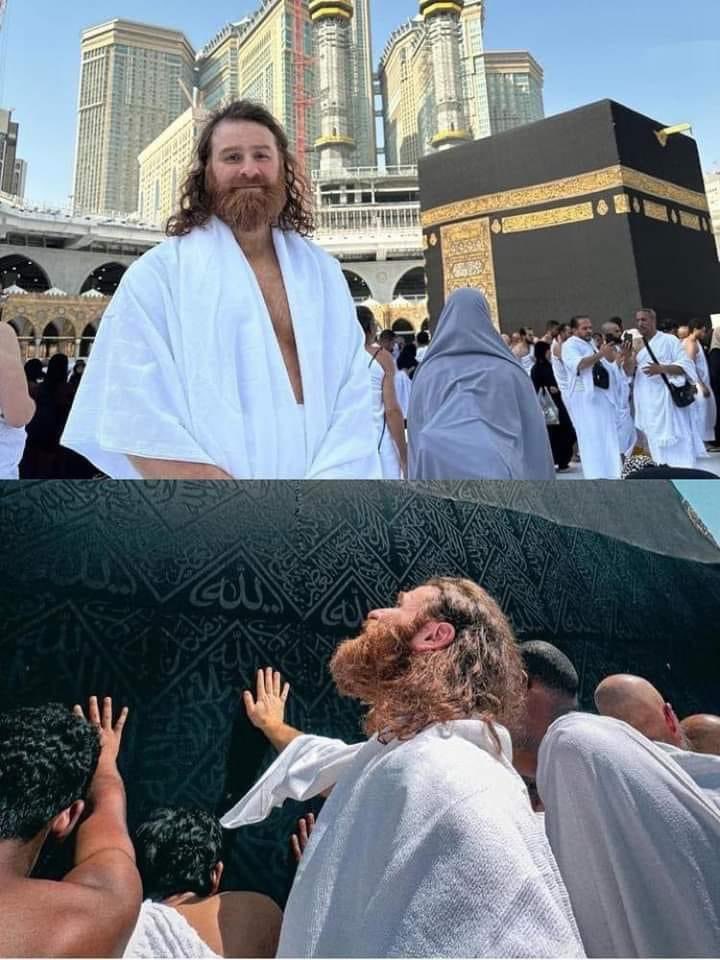 WWE wrestler Sami Zayn at Makkah 🕋

Ma Shaa Allah, Islam is the fastest growing Religion.