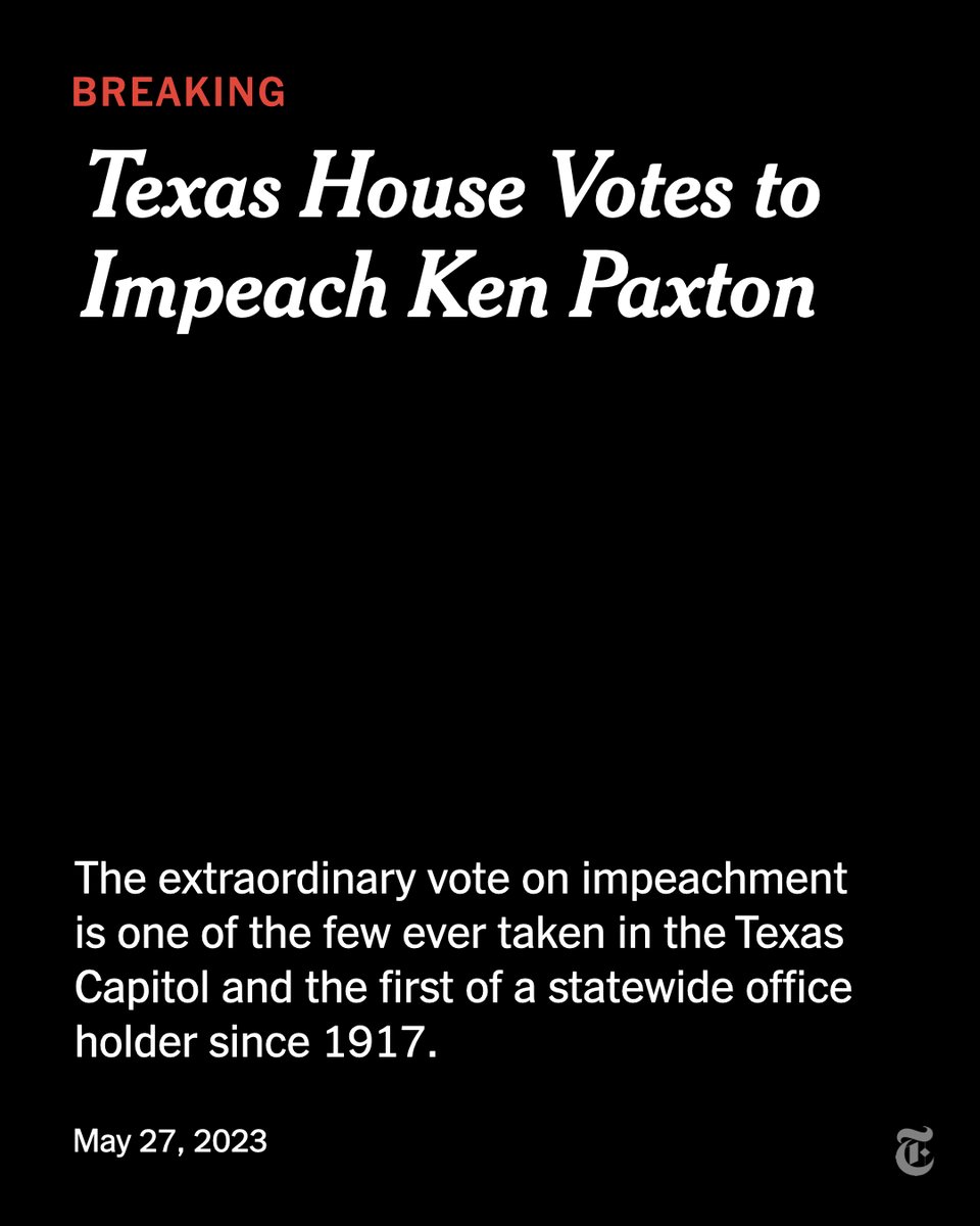 Maria Shriver on Twitter "RT nytimes Breaking News Texas House