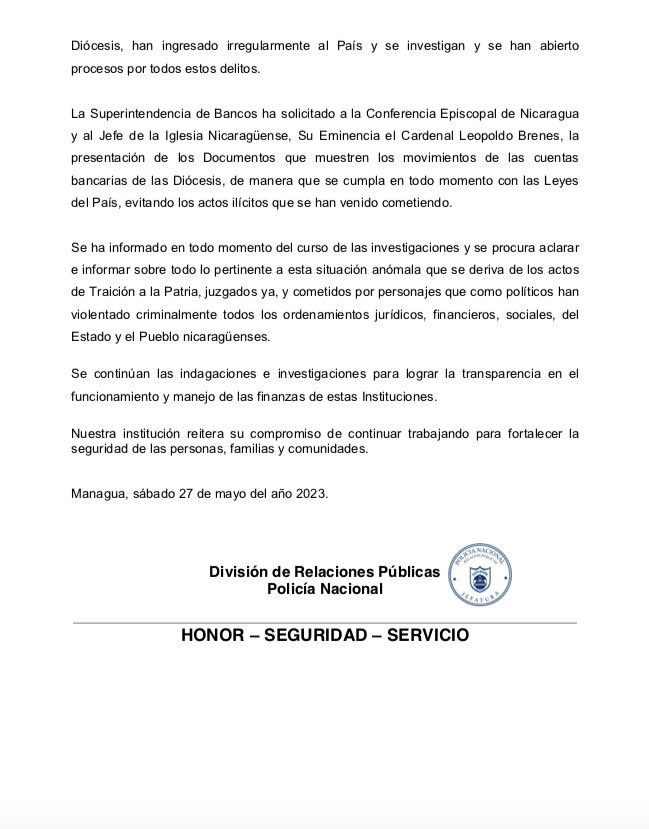 AnibalToruno's tweet image. Ortega en su ataque final impone un sitio a los obispos, sacerdotes y sus templos. Pretende arrebatarle la fe al pueblo,  ve en la iglesia un enemigo, los trata como un cartel. El mundo nos dejó solos?? @ONUHumanRights @CP_OEA @TifaniRoberts @cefeche