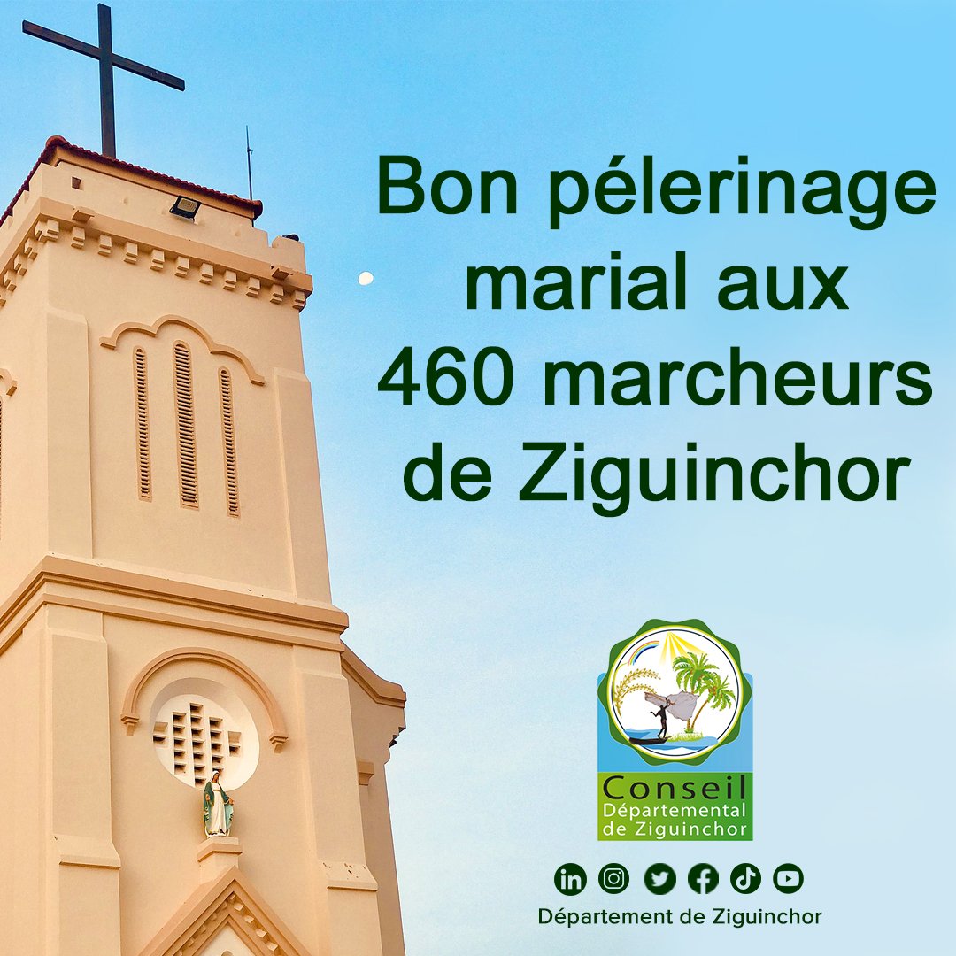 Que la Sainte Vierge Marie vienne aux pèlerins et qu'elle soit leur refuge et leur défense. Puisse son intercession apporter la paix et la sécurité au #Sénégal. 💒 #pèlerinage #Popenguine2023