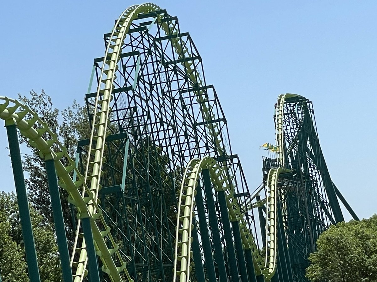 WildcatCoasters's tweet image. As mentioned earlier, we were on the train at @valleyfairmn and it broke down right next to Wild Thing and we got evacuated. Best part of this was we got some behind the scenes of the coaster including the tunnel! #wildthing