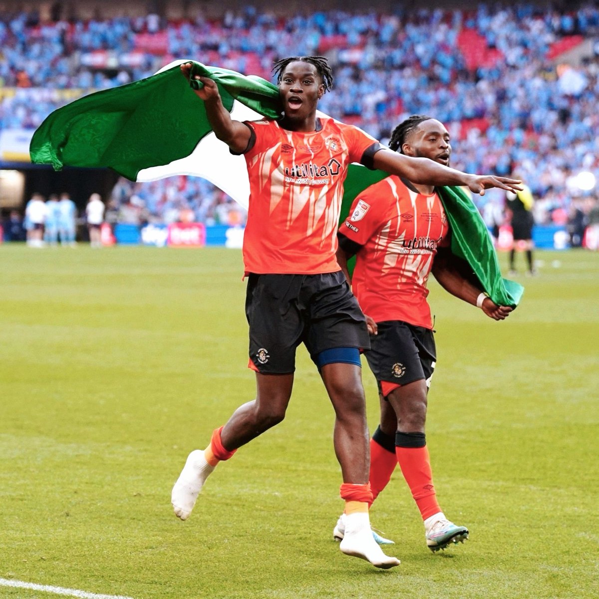 POOJA!!! (@poojamedia) on Twitter photo Naija boys with Luton Town = Fred <a href="/FredOnyedinma_/">Fred Onyedinma</a> & <a href="/EliSaint4/">Elijah Adebayo</a> Adebayo
They will be playing the Premier League next season. 🔥🇳🇬 Naija boys with Luton Town = Fred <a href="/FredOnyedinma_/">Fred Onyedinma</a> & <a href="/EliSaint4/">Elijah Adebayo</a> Adebayo
They will be playing the Premier League next season. 🔥🇳🇬