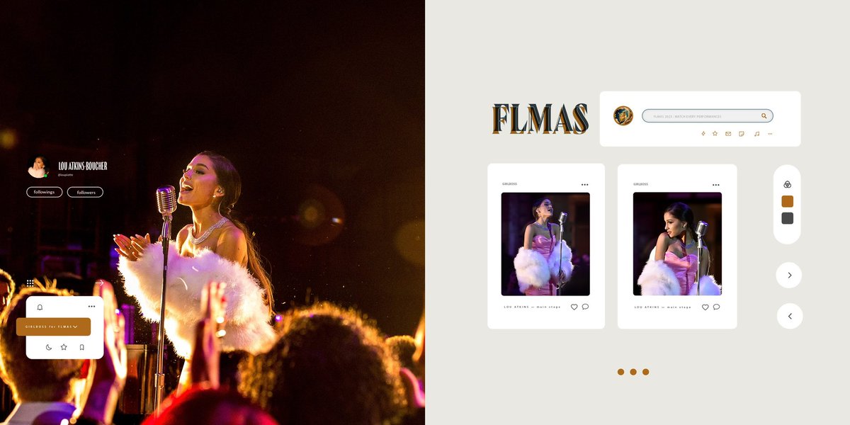 ⠀   ⠀ 

⠀ GIRLBOSS  FOR  F L M A S  .ᐟ
⠀ MAIN EVENT ; Lou Atkins-Boucher on stage.
 ⠀   ⠀        
⠀   ⠀ ⠀