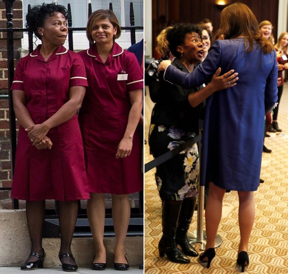 The #RoyalFamily is so 'racist' that Catherine, the Princess of Wales, even had Black midwife Jacqueline Dunkley-Bent, assist her at the birth of Princess Charlotte. She ran into Jacqui at an event in 2018 and embraced her warmly 
#MeghanMarkleIsAConArtist 
#MeghanMarkleIsALiar