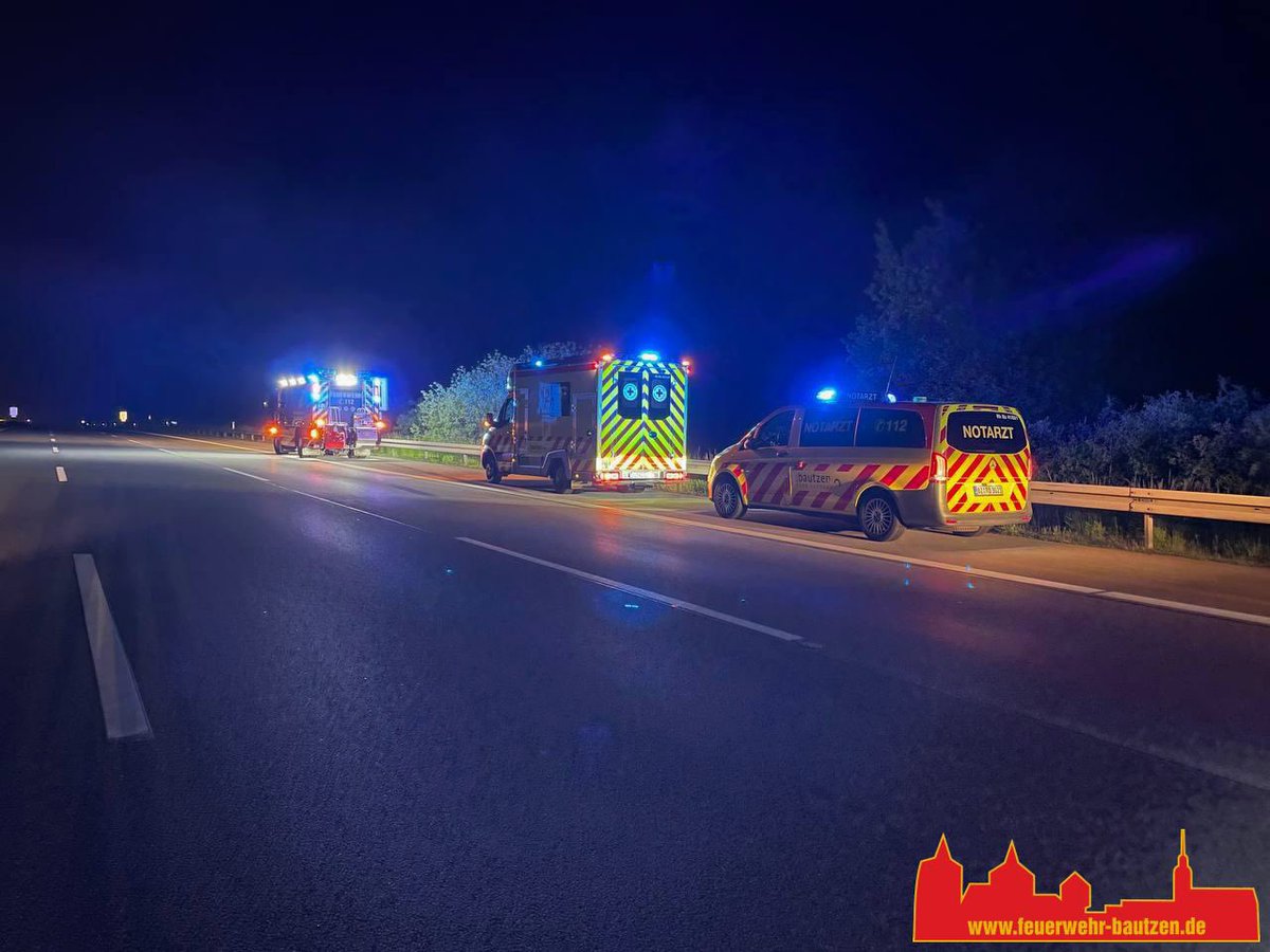 ➕ Pkw in Leitplanke ➕

27.05.2023, 23.42 Uhr
H1 Unterstützung RD
BAB4 AS Salzenforst - AS Uhyst
Salzenforst-Bautzen

Alarmierte Kräfte:
BF Bautzen 
FF Salzenforst 
Rettungsdienst 
Autobahnpolizei

#imEinsatzfuerBautzen