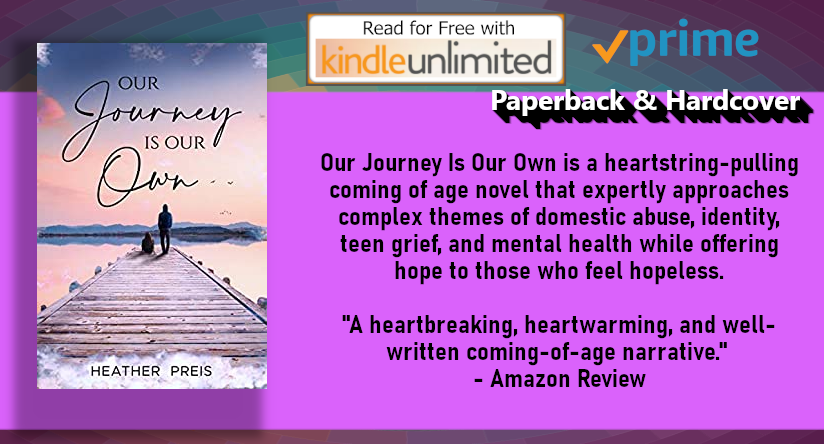💜
#READ #FREE via #KU #eBook
Also in #Prime #Paperback & #Hardcover #Book editions
💜
Our Journey Is Our Own by Heather Preis amzn.to/3Muhbby
💜
'Adversity meets resilience and determination' - Amazon Reviewer
💜
#BookTwitter
#MustRead
#Family #BookLit
#KUBooks