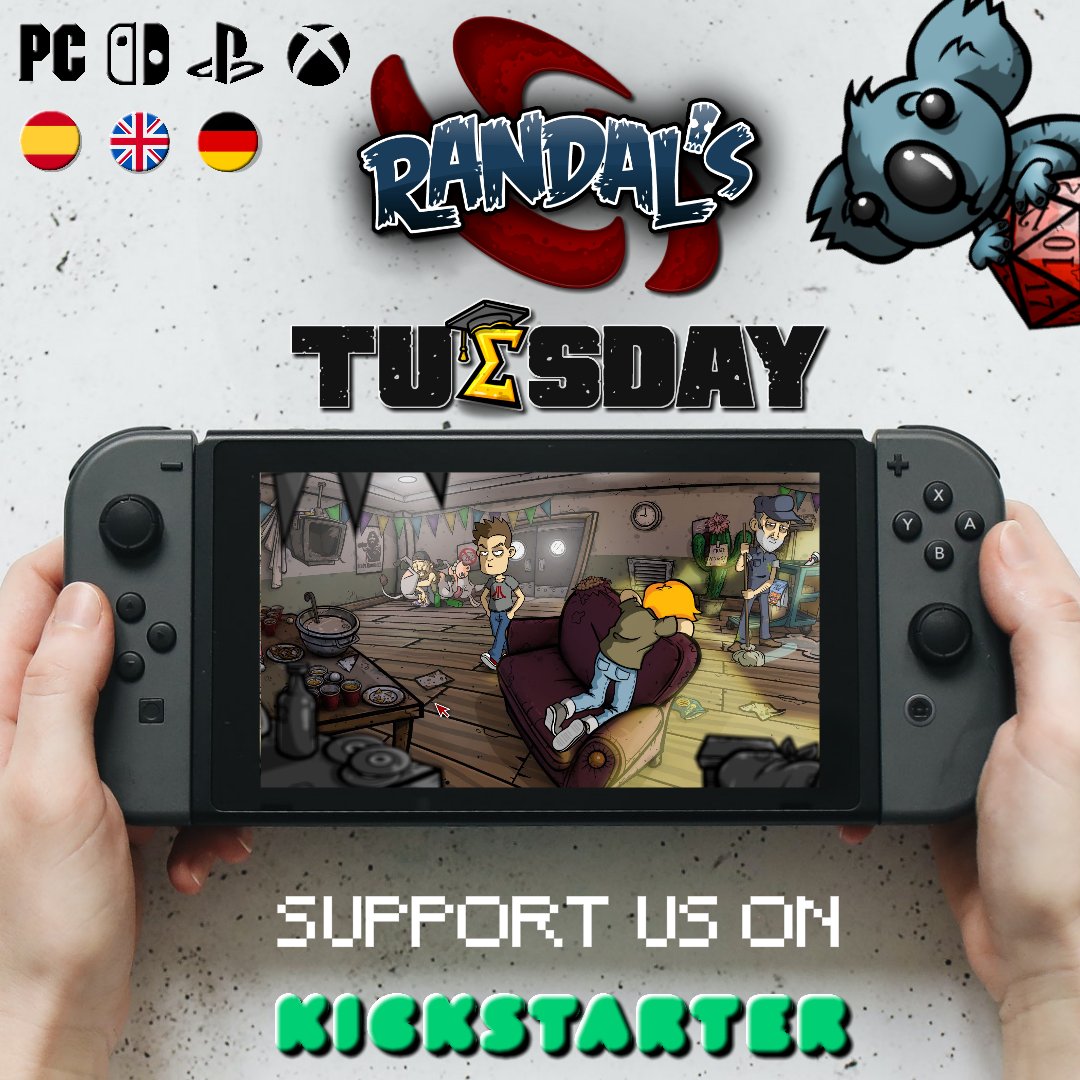 $40K+ Raised &amp; Counting! 🤟
The party is getting to the next level. The prequel of the century will now be available on Nintendo Switch, Xbox, and Playstation too.
bit.ly/40K-kickstarter

💥 Support us on KickStarter
#RandalsTuesday #indiedev #indiegame #Videogames