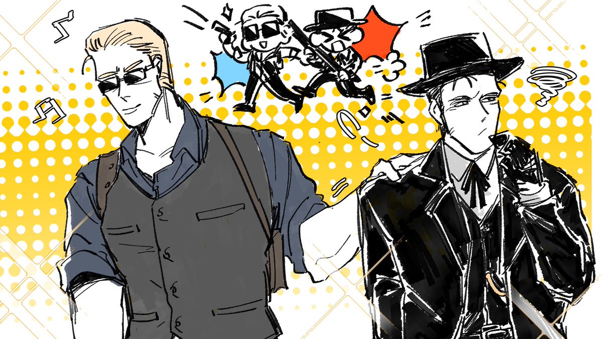 #ResidentEvil #albertwesker #chrisredfiled #chrisker 特别探员和警长（这两个外观真的很配）