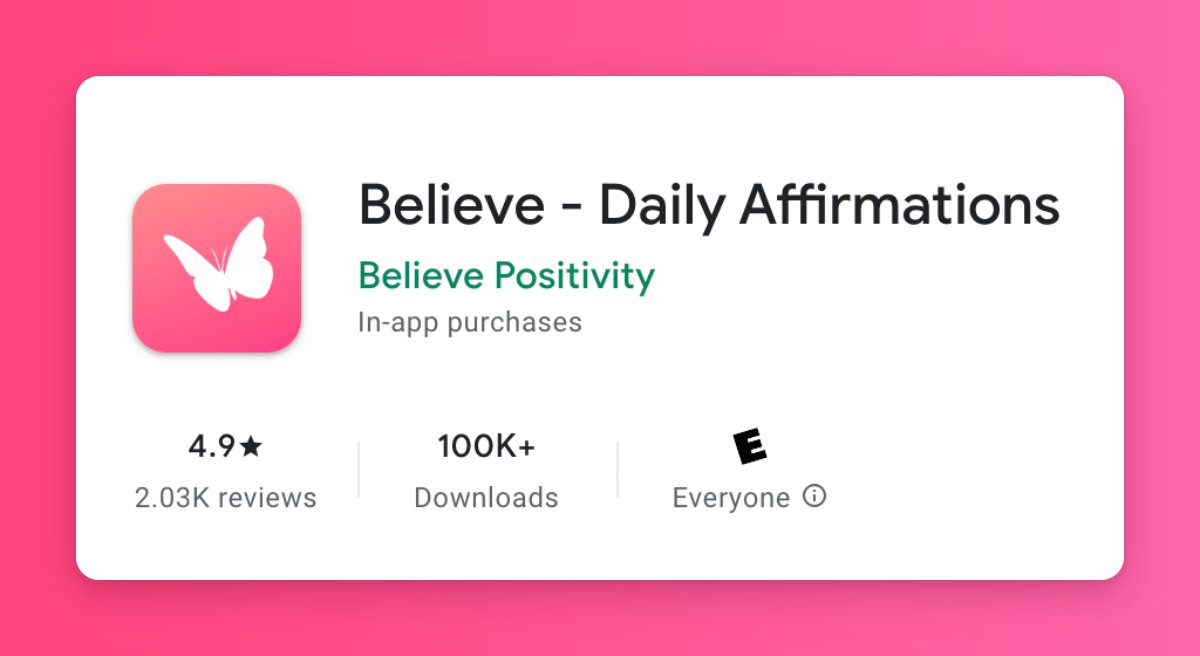 Believe - Daily Affirmations (@believeapps) / Posts / X