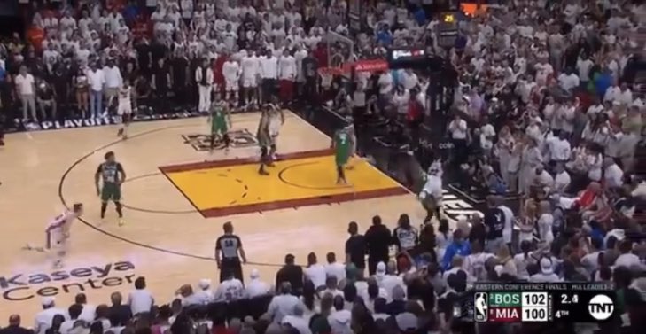 WayofCraig's tweet photo. Biggest factor is the refs putting 3 seconds back on the clock when the whistle clearly isn’t blown until 2.1

The NBA wanted to give Boston every chance to force a Game 7 and they did. https://t.co/WZ2z5oReto