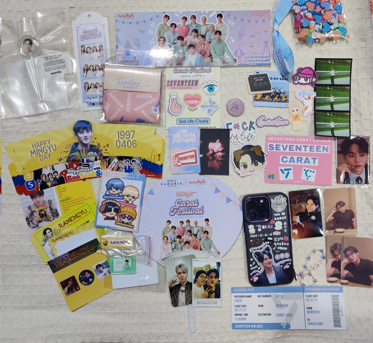 mingyucarat2_'s tweet photo. Budols + Freebies 

Madami dami din pala 😅

TYSM! 
@lollykissstore
@cchihouse
@omg_studios
@ramengyu
@not_gyuhan
@wonwoojeonkook
@inkprinityph
@alleyesongyu
#8YearsWithSVT
#CaratFestivalPH
#FanNightsAtAMManilaBay https://t.co/O1kVBntmWA