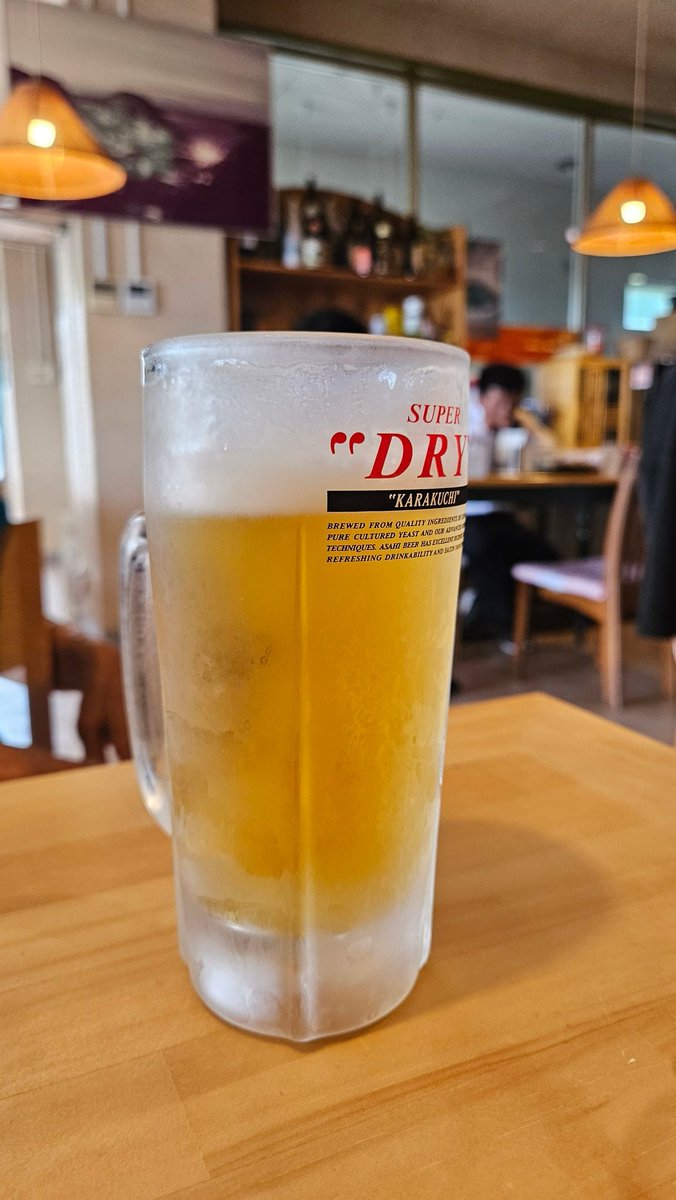 生ビールから🍻終わりはアイスコーヒー🧊☕です。 久しぶりの生ビールとカツ丼ていいですね。