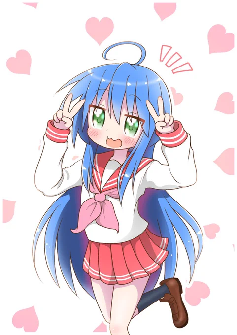こなたちゃん誕生日おめでとう〜〜〜 イラスト貼ってお祝い(過去絵です)  #泉こなた生誕祭2023