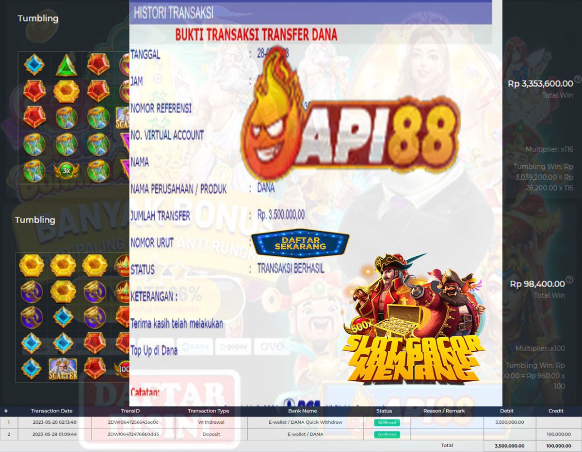Api88gacor's tweet photo. mari bergabung..
segera daftarkan dan segera dapatkan 
bonus deposit diawal, jika kalah modal kami kembalikan 100%,
jadi jangan takut mencoba,
terbukti, terpercaya, dan resmi
https://t.co/z22winnB0N
#api88 #api88gacor #slotapi88 #gacorapi88 #jackpotapi88 #serverthailand #rtp https://t.co/vLp6WsFgVS