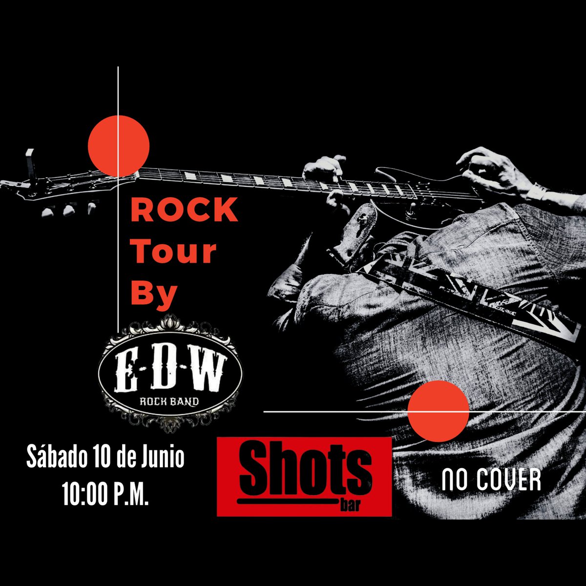 Rock Tour by @edwrockband sábado 10 de junio, 10:00 P.M. #shotsbar Roberto Pastoriza 212 #rock80s90s #rockclasico #classicrockmusic #rockdominicano #rockalternativo #Rockbyedw #Rocktourbyedw #rocktour🔥
