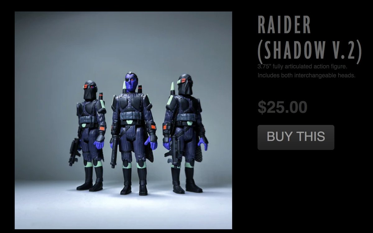 GalacticHunter's tweet photo. If you like Kenner-style figures, the Raider (Shadow v. 2) is up at Healey Made right now. 

#glyos #actionfigures

https://t.co/yyFJpJvpuE https://t.co/tSi8dGmVVB