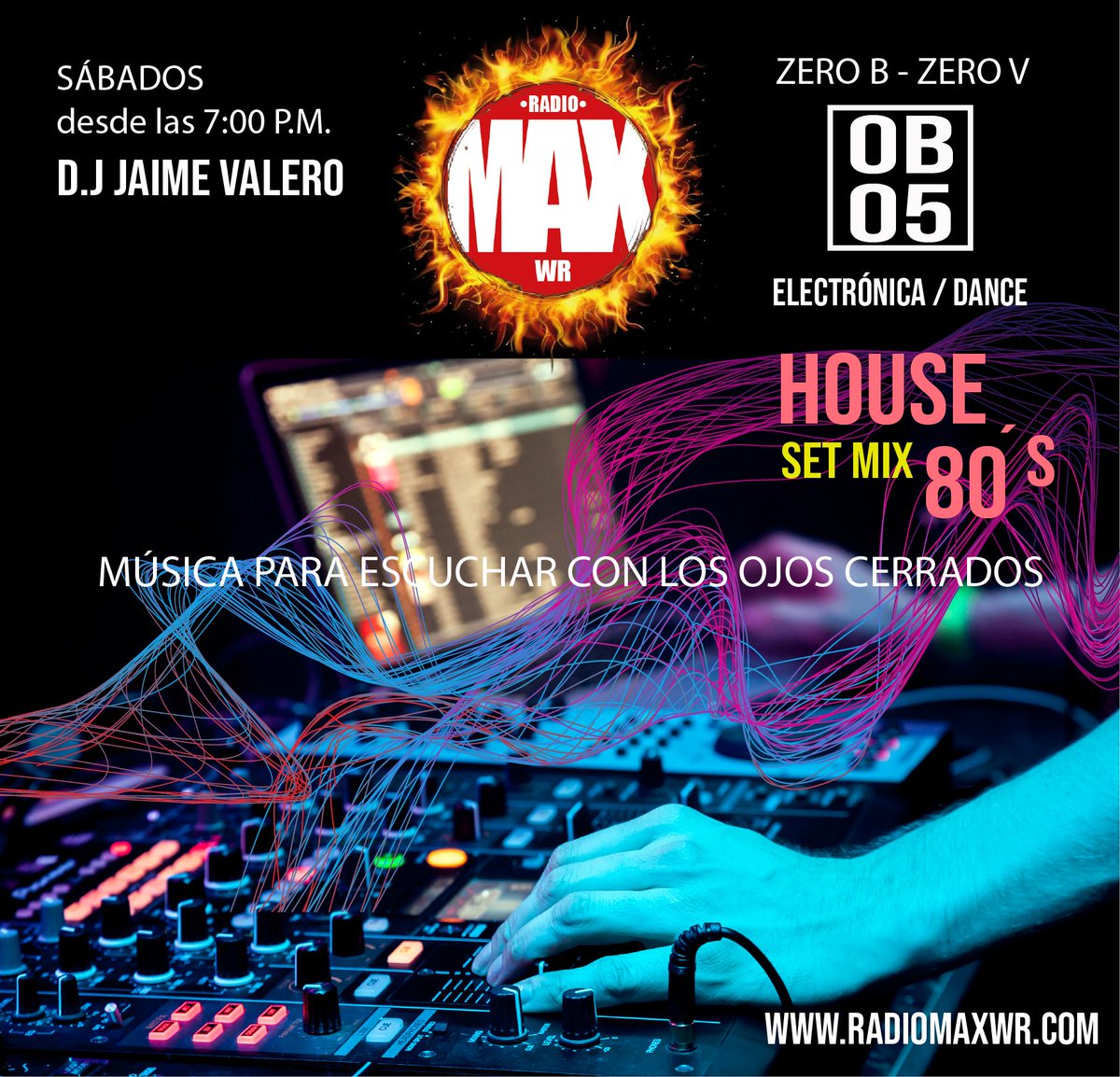 jvalerovergel's tweet photo. En 30 minutos en #ZeroBZeroV #0B05 un set mix de los mejores éxitos de los 80’s , no se lo pierdan @RadioMAXWR1 https://t.co/x5XomONfn5