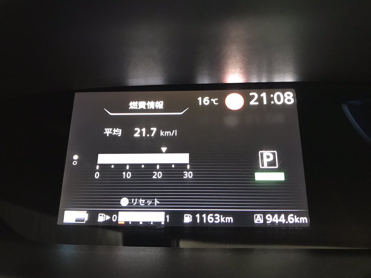 PLANEmember's tweet photo. セレナePOWER
2023.04.14. ～2023.04.25までの実燃費。

ecoモードで走行
944.6 km走行して給油量45.46 L

実燃費= 20.8 km/L
車の表示は21.7 km/L

#日産セレナePOWER
#燃費 https://t.co/0HIJNjqJ6e