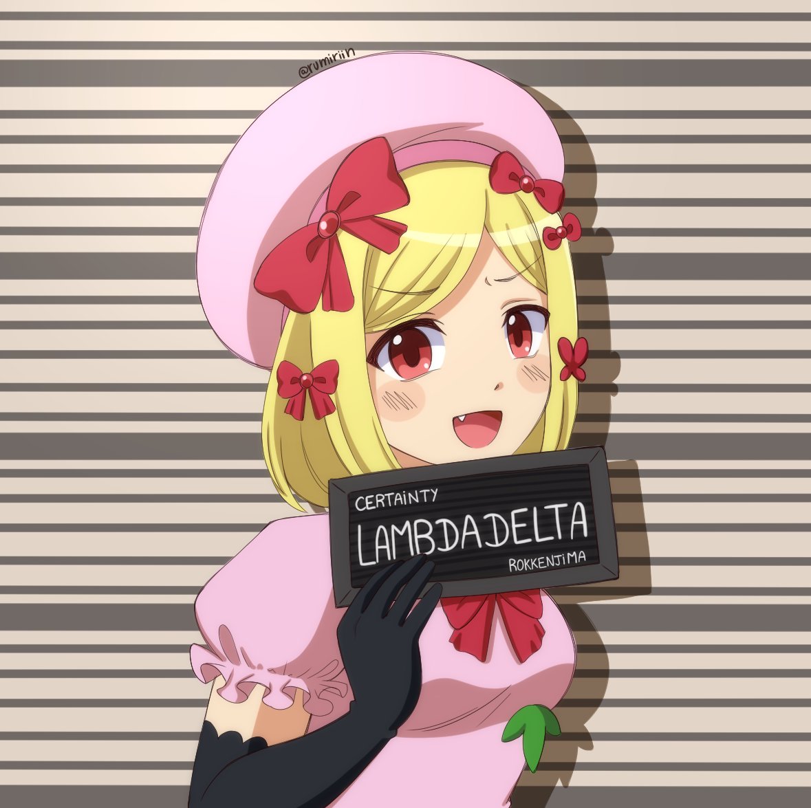 rumiriin's tweet image. Thanks to my lil sis for giving me the idea(?)

#umineko #lambdadelta #bernkastel #whentheycry