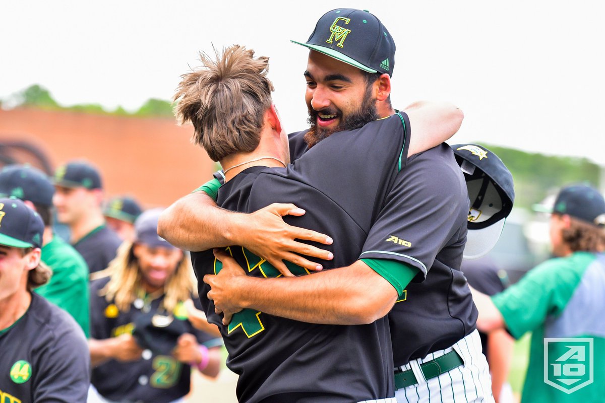 atlantic10's tweet photo. For the first time since 2017, a sixth-seeded squad claimed the #A10BASE title out of the consolation bracket...what an effort, what a season for never-say-die @MasonBaseball!

Congrats to our A-10 Baseball Champions, and best of luck in the @NCAABaseball Regionals ⚾️🏆 https://t.co/TDZuPLMNYK
