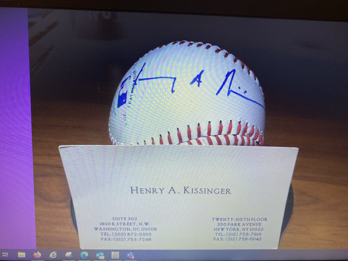 Happy 100th!! Birthday Dr Henry Kissinger🇺🇸 🙏PLAY BALL! ⚾️ 🤠😊