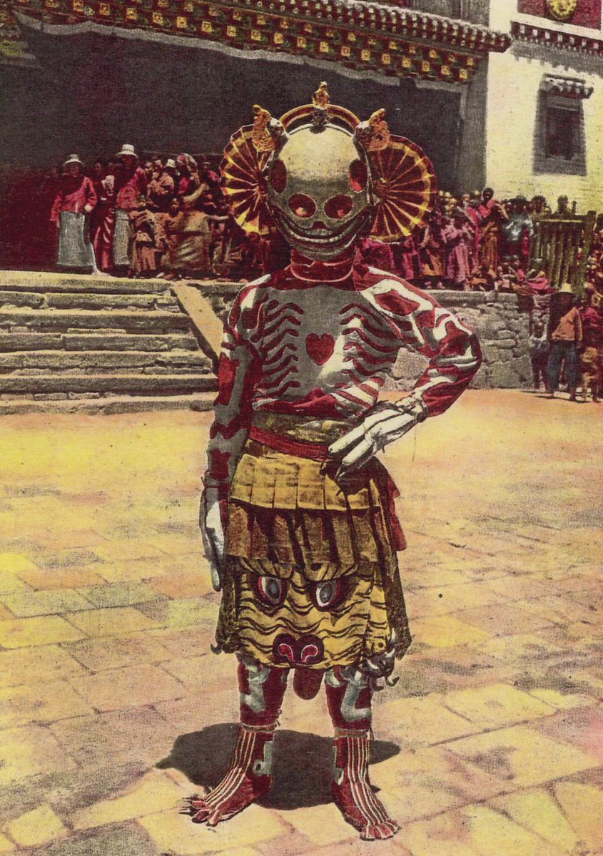 A Tibetan Skeleton dancer, 1925 💀