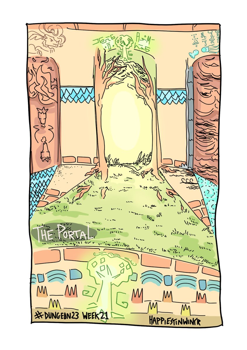 happiestinwintr's tweet image. From the chapter finale of my dnd campaign.
The Portal Home 🫂

#dungeon23 week 21