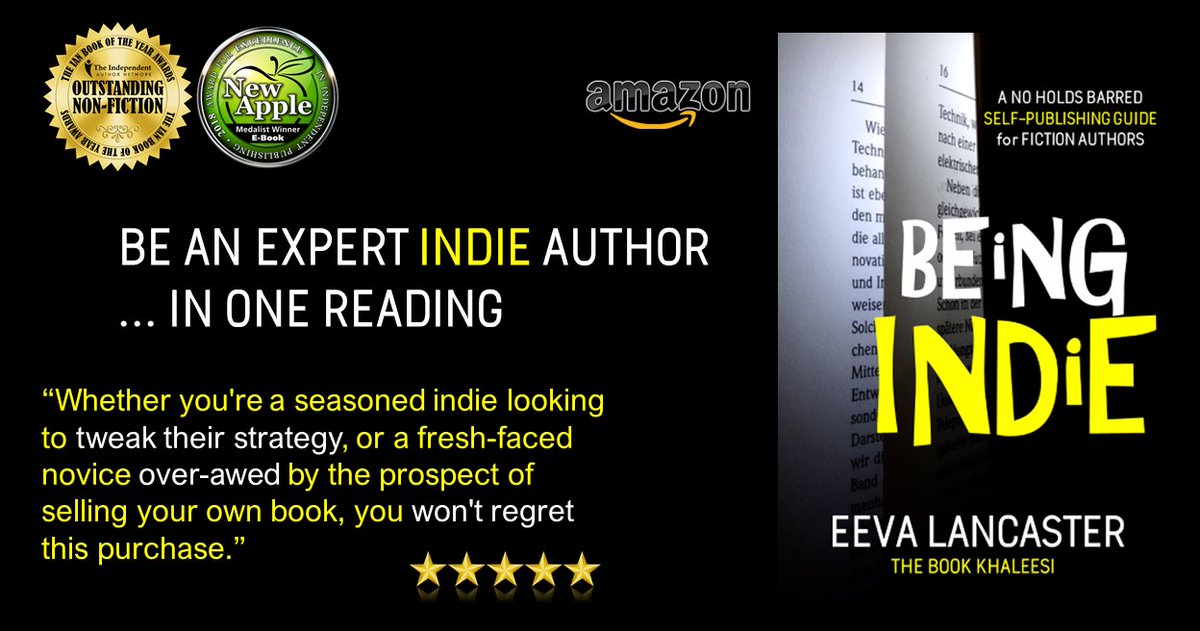 '...this book brings a lot of experience to inform you in a concise and valuable manner.' ⭐⭐⭐⭐⭐
#mustread 👉 getbook.at/beingindie 

#writingcommunity #writerslife
#Publishing @NewAppleAwards 
#IAN1 #RRBC #BYNR
#amreading #publishing 
#booksboost #IARTG #BookBangs
