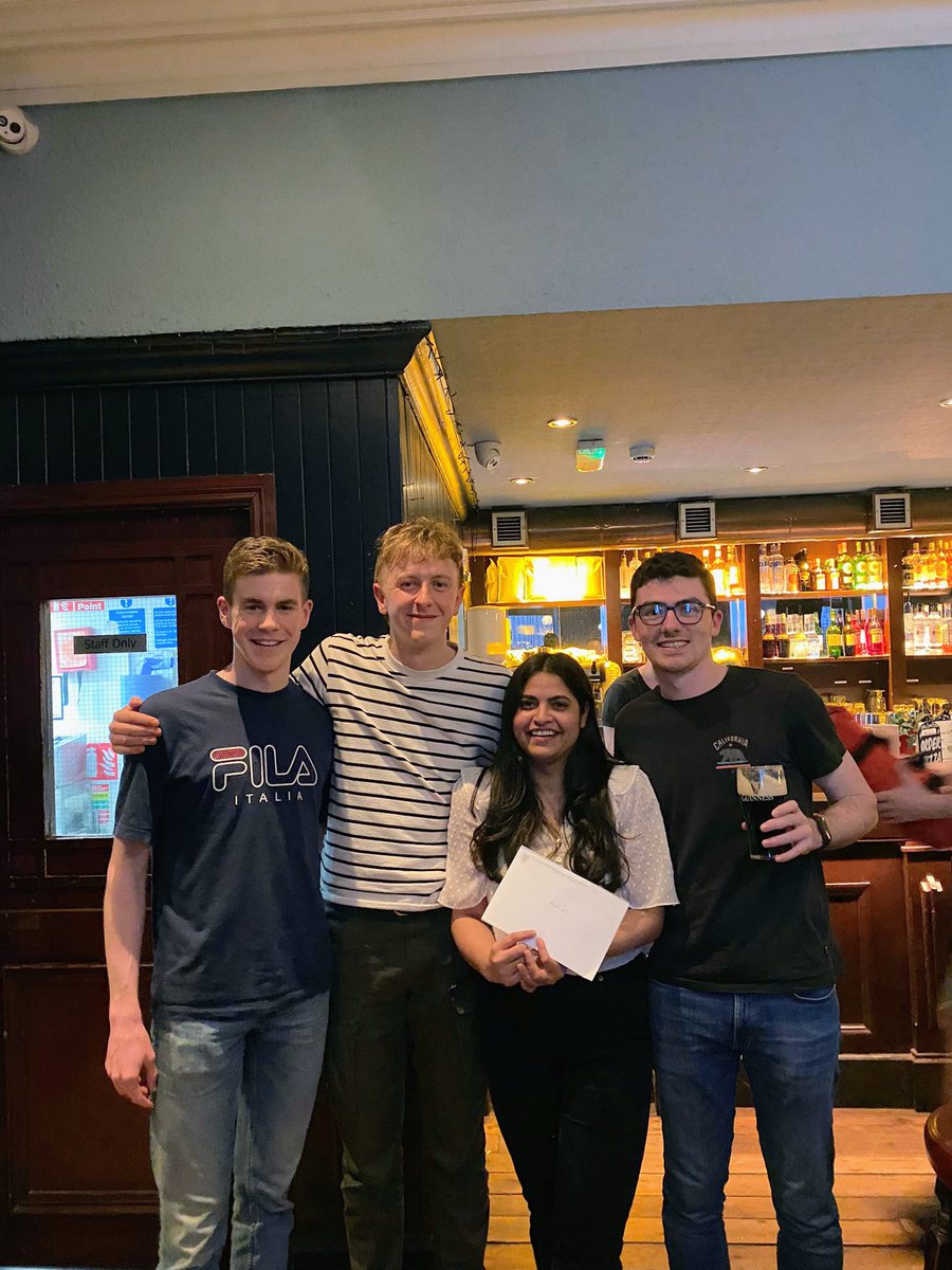 Beyond thrilled to have won the <a href="/TCDTMI/">TTMI - Trinity Translational Medicine Institute</a> quiz in aid of #Breakthroughcancer research with my absolutely AMAZING team of students!!🙌🙌🙌 and huge congrats to the TTMI social committee for organizing a wonderful event 👏👏👏 #SuParBAFLDneutrophils