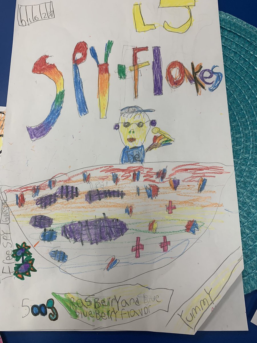 Grade1F's tweet image. Creative cereal box designs!