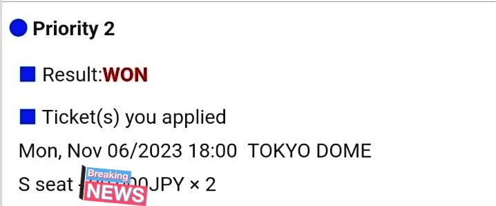 Giiaantt1's tweet photo. Dijual tiket Coldplay Tokyo Dome tanggal 6/11 CAT S Seat, saya punya 2 kelebihan tiket, silahkan DM untuk informasi harga. 
#Coldplay 
#Coldplaytokyo 
#Coldplaytokyodome 
#Coldplayjapan https://t.co/FjELW3gHiB