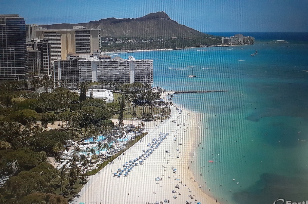 CaTrHeel's tweet photo. live web cam 84 degrees w/many Memorial day tourists~BEAUTIFUL!๐๏ธ๐ laying under the blue hotel umbrellas, playing volleyball or swimming in the green/blue ocean. #missingHawaii @OahuPictures @henrykapono @Wyland @SheratonWaikiki @realdarylhall @HawaiiPanoramas @WaikikiBeachWlk https://t.co/pHQ5gfnTyk