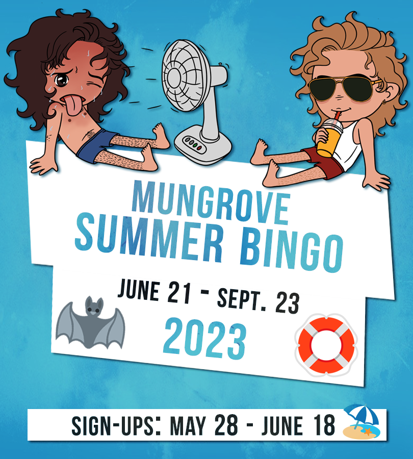 mungroveweek's tweet photo. 🛟 Prompt Submissions (summer-themed tropes and words, no NSFW prompts so anyone can use them) are open and it's over here: https://t.co/Fq8DmJrkdk

🦇To sign-up, follow this link: https://t.co/kjfpSlyPnI

You have until June 18, 2023 around 23:59 UTC. https://t.co/7D3zuPB97n