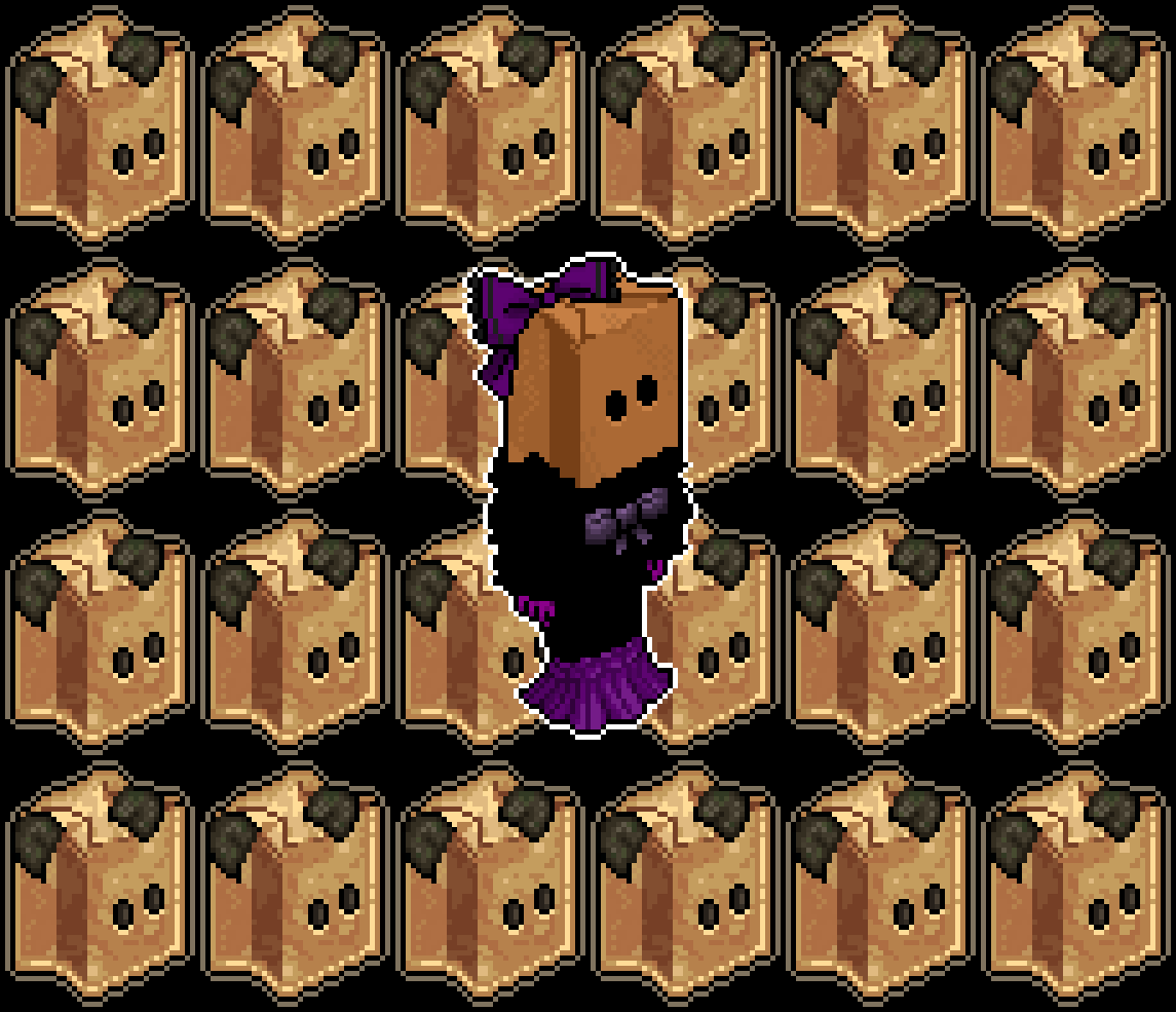 SacolaN1's tweet image. #MetGalaHabblet2023 @VogueHabblet 

Nada mais nada menos doq o saco mais elegante do Habblet passando na sua TL!