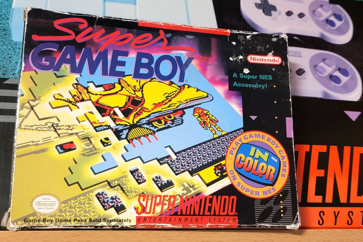 Today's 'Game'! 

Super GAME BOY • 1994
'A Super NES Accessory!'

This iconic adapter gave you the ability to play your Gameboy games on the living room TV. This was Hi-Tech back in the day 💯

#RetroGaming #RetroGames #ShareYourGames #GamersUnite #365xFalconGames #GameIsOnDude