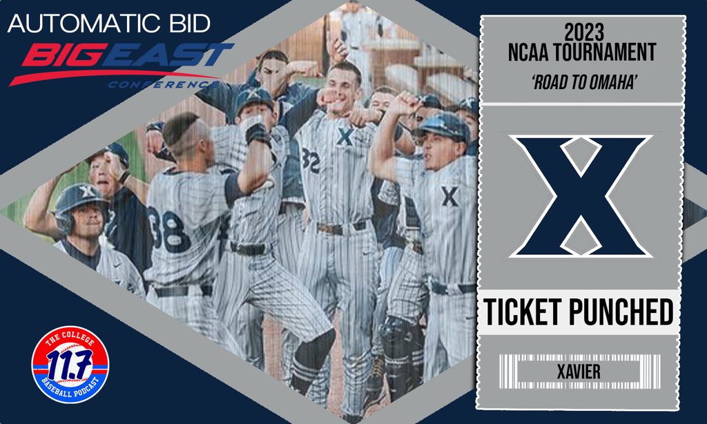 Xavier wins the Big East and punched their ticket! 

Musketeers are now on the Road to Omaha ⚔️