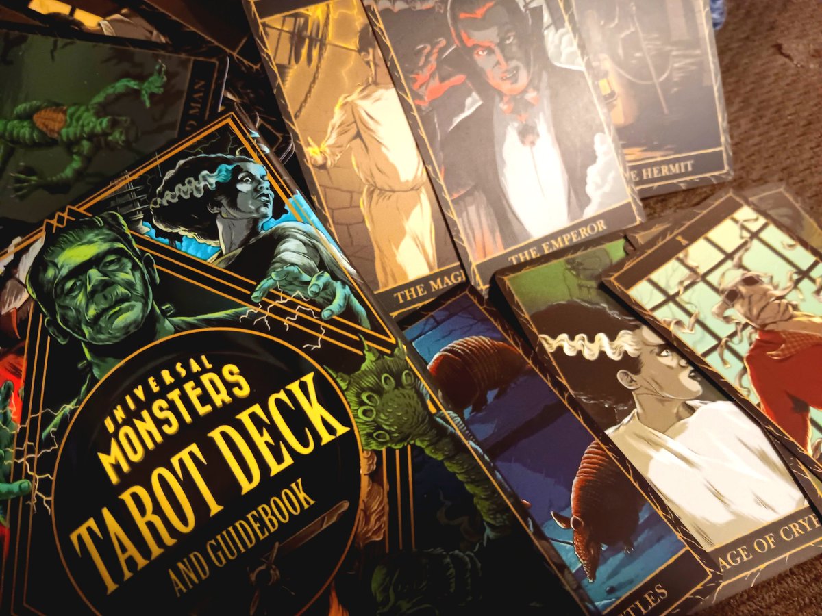 I can't believe they made a Tarot deck exclusively for me... It's just for  me right? Even if not who cares!? Tarot AND Universal Monsters! #tarot  #tarotcards #universalmonsters @SimonBooks