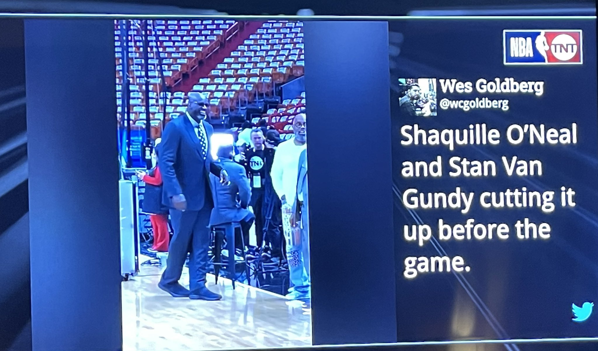 Wes Goldberg on Twitter "Shaquille O’Neal and Stan Van Gundy cutting