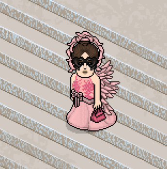 Horahbt's tweet image. meu look inspirado na cardi! pro #MetGalaHabblet2023  💗