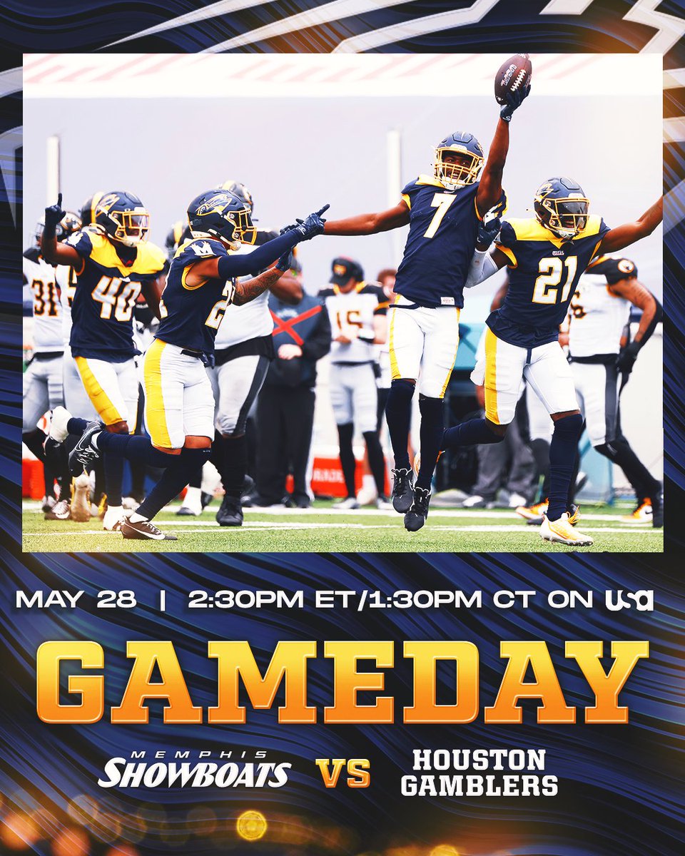 UFLShowboats's tweet photo. It's a Showboats gameday 🤩👏 https://t.co/OzRVdREKOv