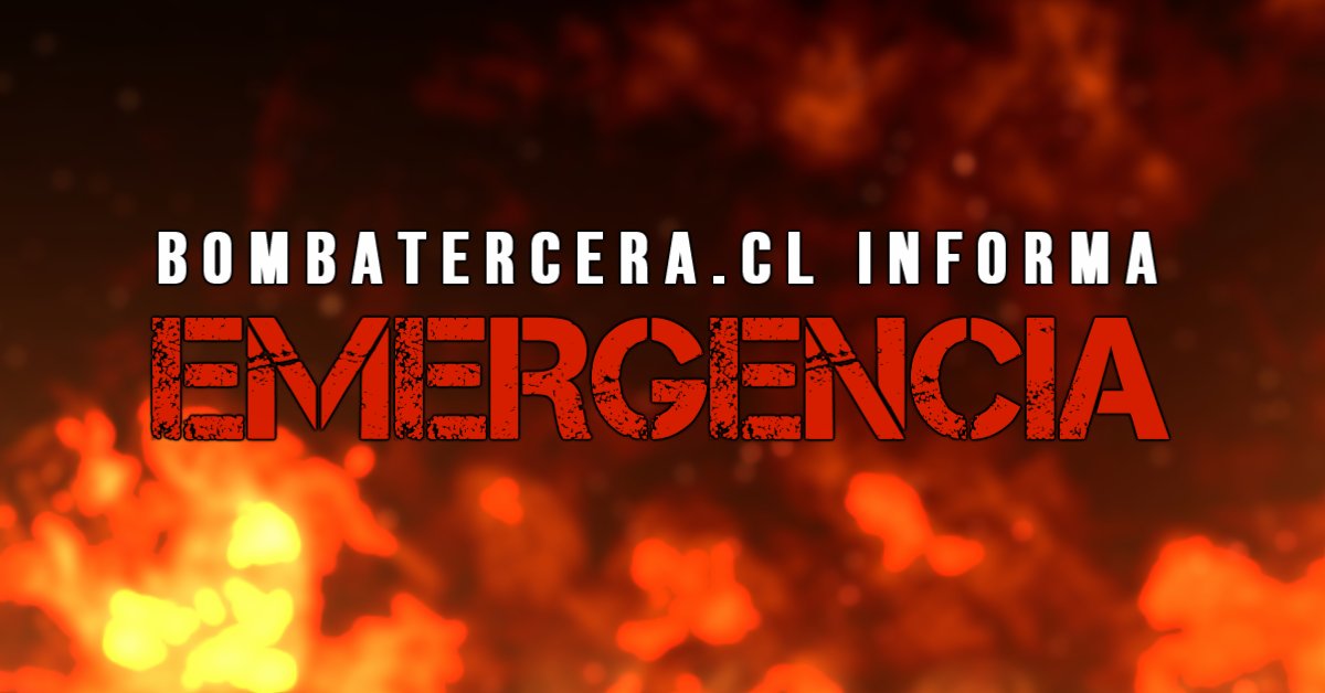 #EMERGENCIA Unidades de Primera y Tercera Compañias son despachadas a llamado por Emanación de Gases,  Villa La Palma.