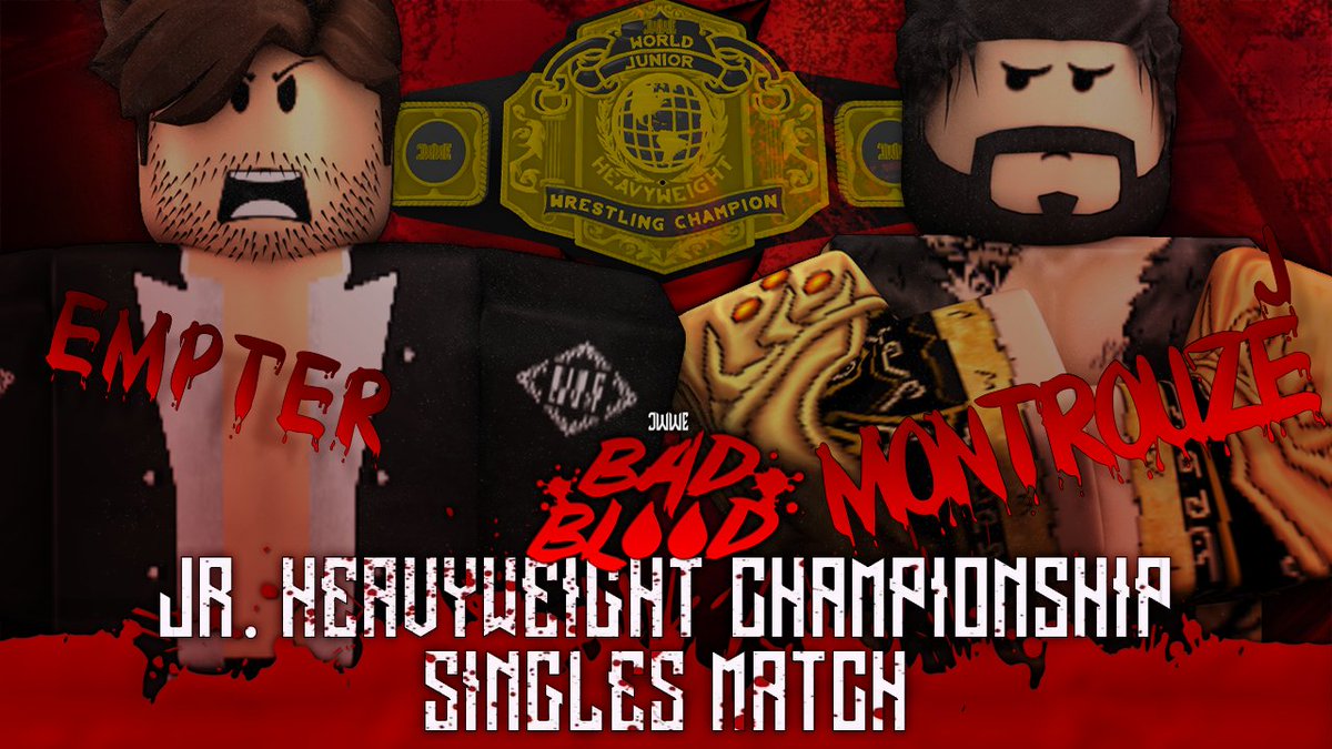 JWWERBLX's tweet photo. BAD BLOOD 2023 ||
THE JR. CHAMPION #EMPTER is defending, but not against the winner of the Mania Battle Royal... Instead its #JMontrouze!
These 2 are bound to put on a barn burner but the question remains, who will walk out champion and as the better man... Find out TMW! https://t.co/3gBkc3TtjB