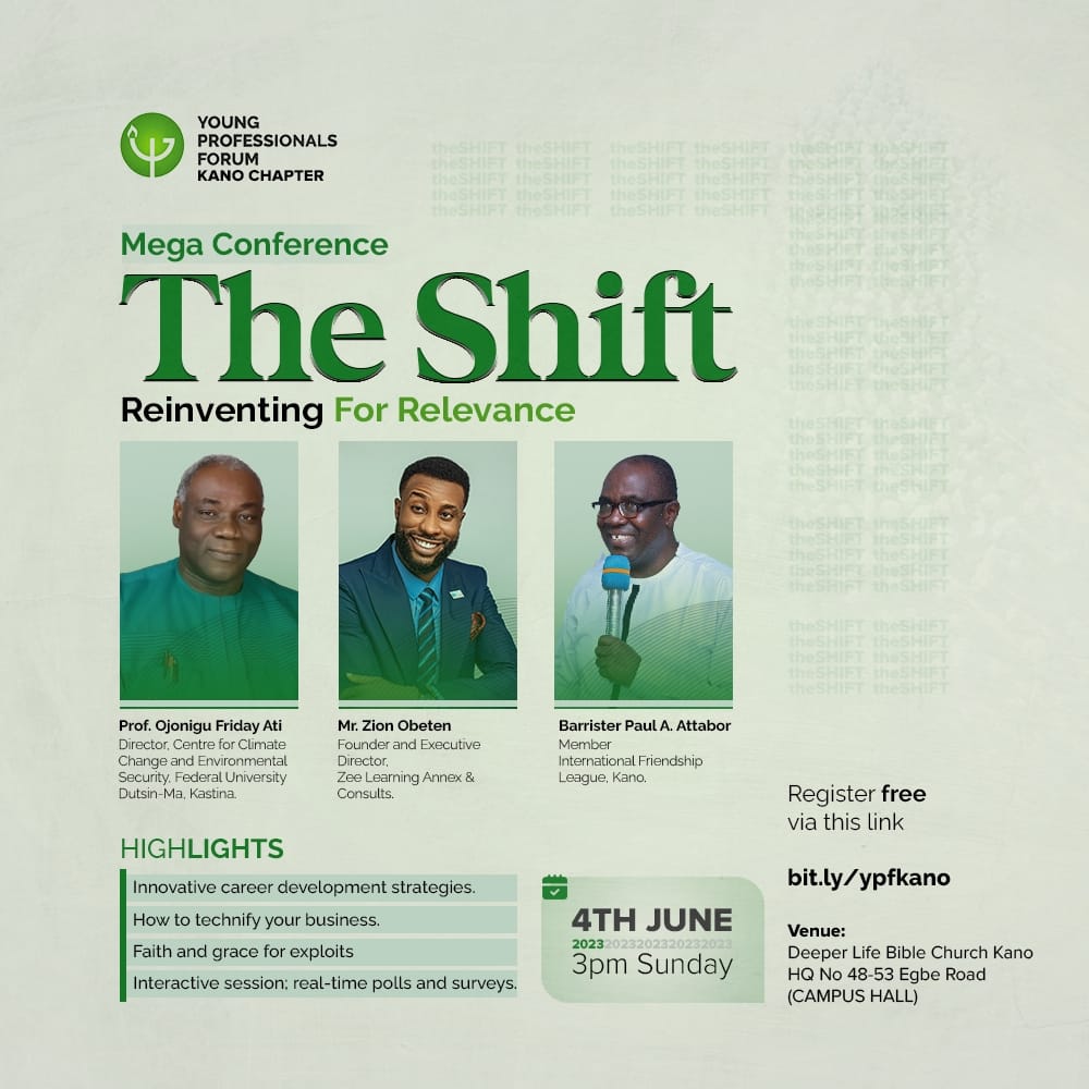 TheKCAKTH's tweet photo. Are you curious about what the future of work holds?
Join us at The Shift Conference and discover the latest and most innovative ideas on how to navigate the cascading heights of work.
Don’t miss this
#TheShiftConference #FutureOfWork #Innovation
#ypfkano #TheKCAKTH https://t.co/R1IbmLsx1c