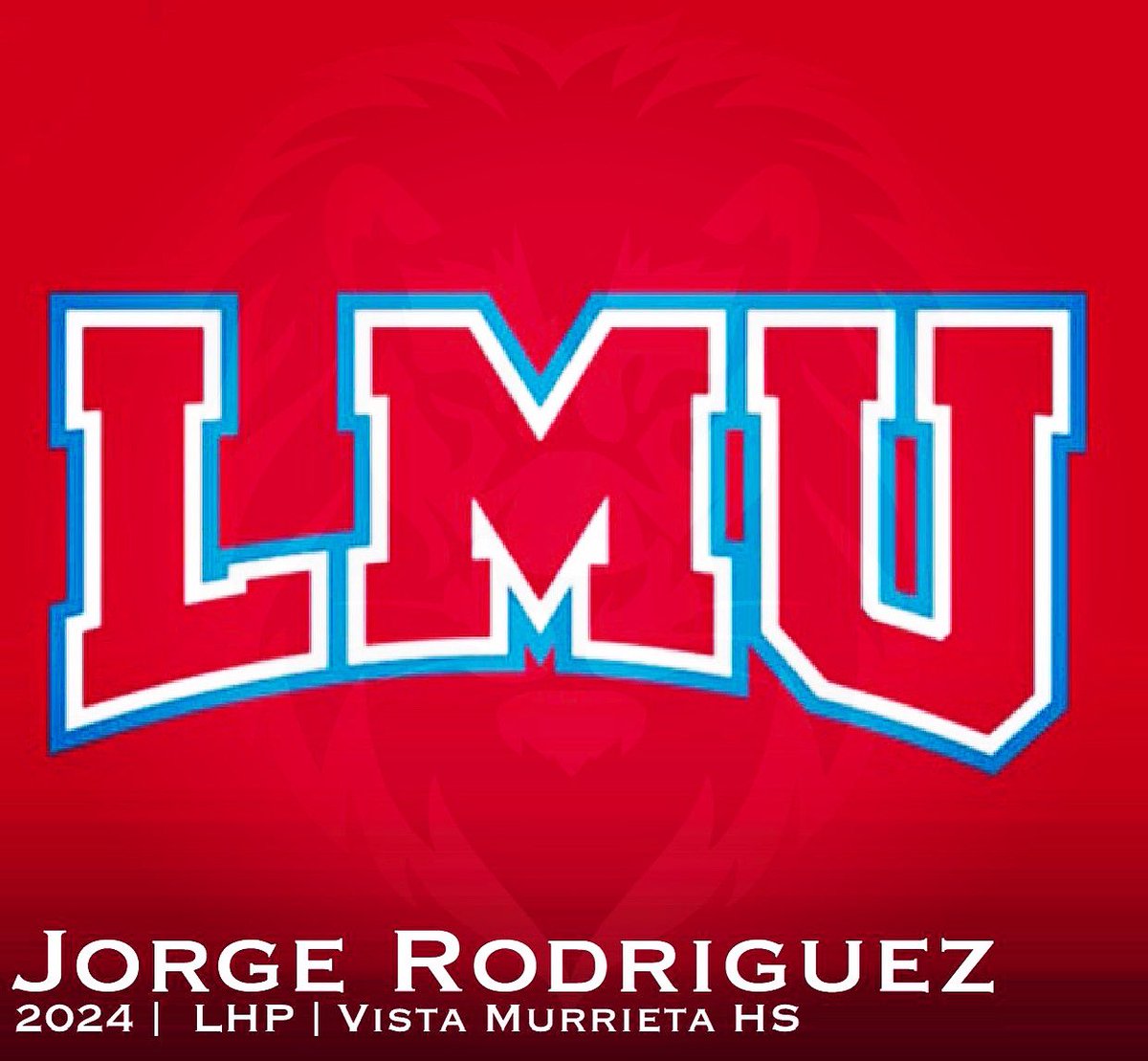 Matadors_Bsbl's tweet photo. Congratulations Jorge Rodriguez | 2024 | LHP | Vista Murrieta HS | committed to Loyola Marymount #going2college #D1bound #walkwithlions #Getseen #WeDevelop https://t.co/q5DPYAVrpE