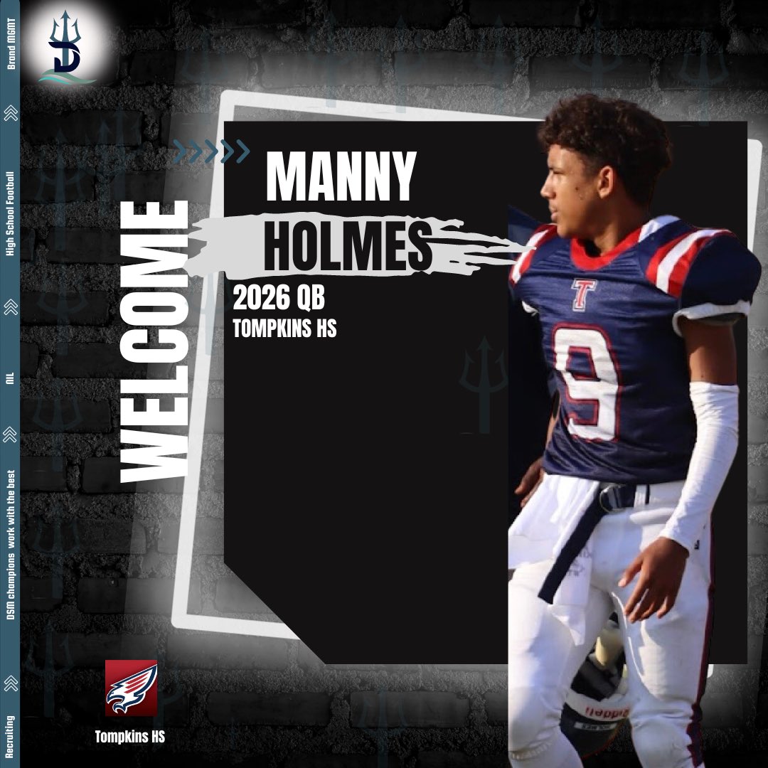 Welcome to Diversion Sports Mgmt. 2026 QB Recruit, Manny Holmes! <a href="/MannyHolmes7/">Manny Holmes</a> 

🔱 #dsmathlete | #dsmforksupfam