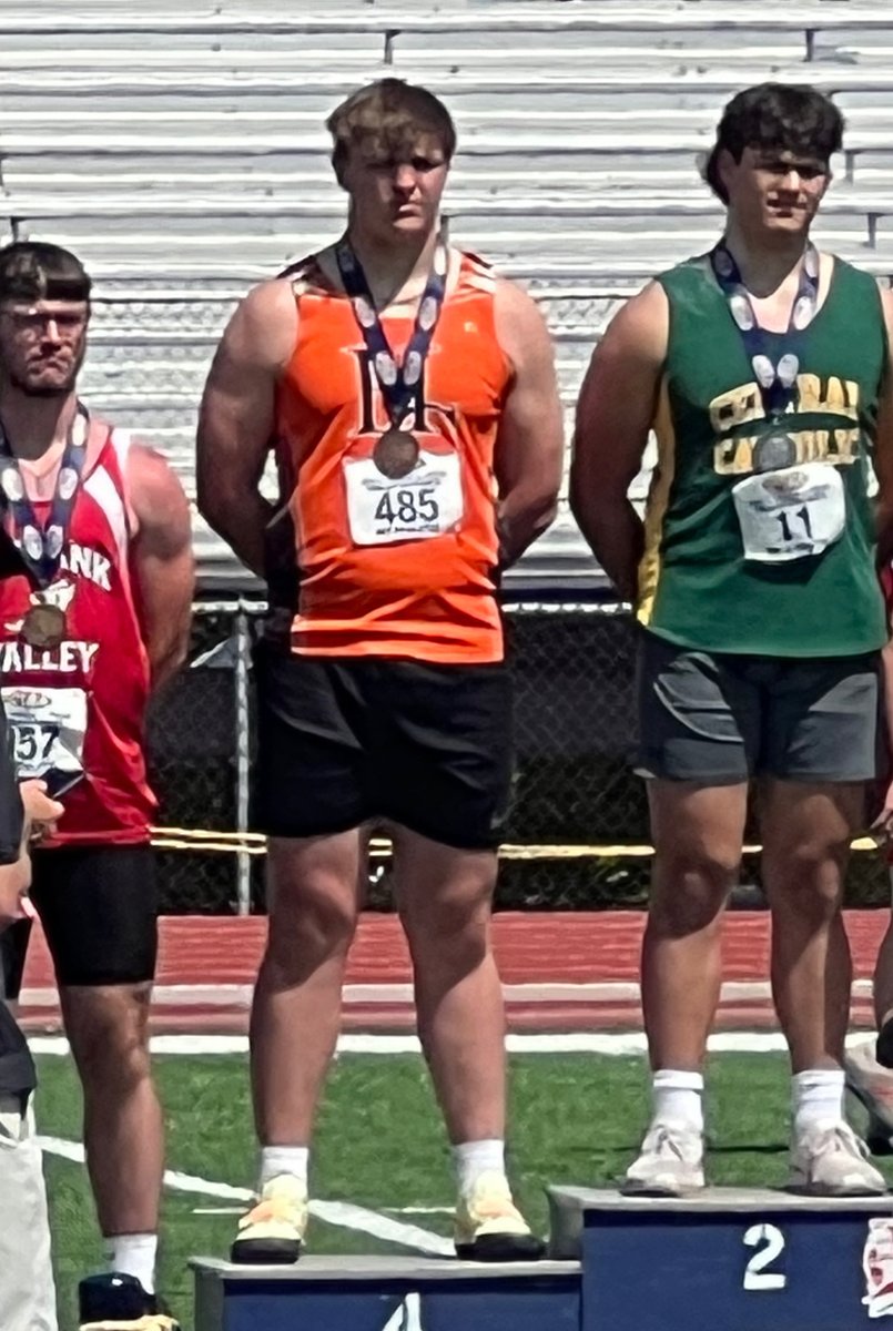 HCPrincipals's tweet photo. Nick Krahe ends his high school career with a 52-1 shot put throw, taking 4th in the State. #HCBeTheOne #HCProud https://t.co/Wh7OnNsmi7