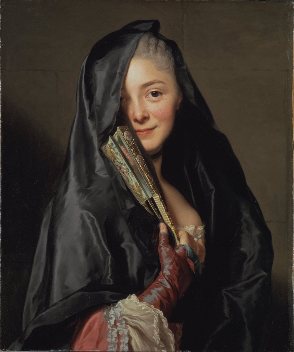 artisticalgaze's tweet photo. The lady with the veil (the artist's wife) by Alexander Roslin, 1768 https://t.co/wgpkwR5fOC