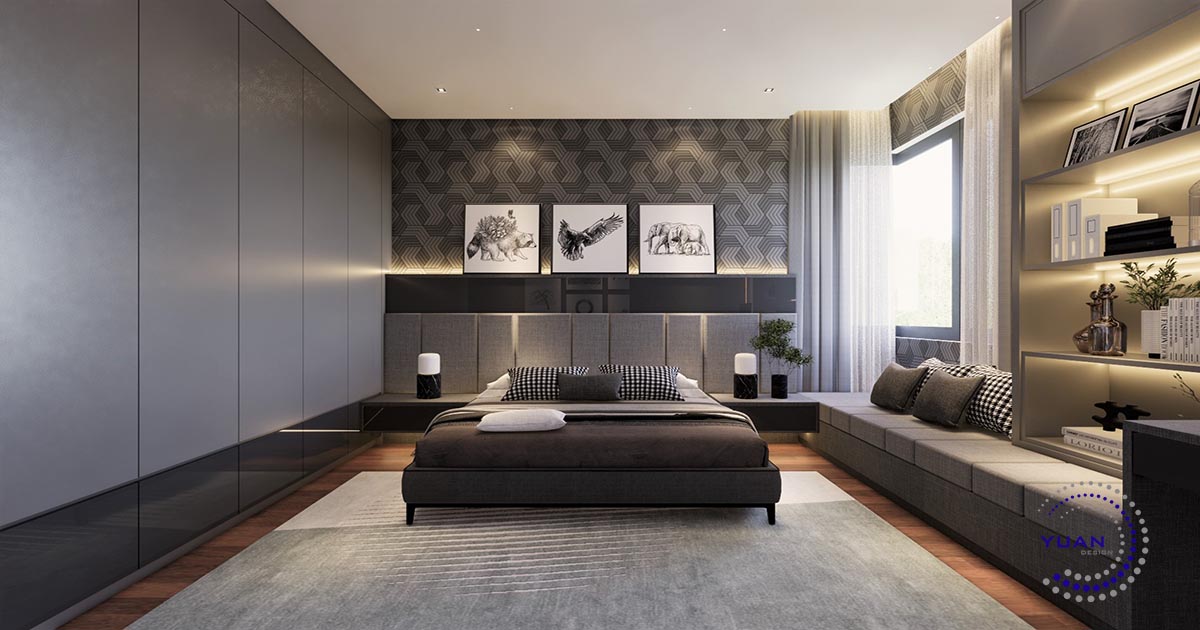 Experience modern elegance with the interior design of this contemporary bedroom.

Every detail is carefully curated, resulting in a refined and inviting space.

#yuandesign #interiordesign #interiordesignmy #interiorarchitecture #webuilddreams #bedroomdesign #contemporarybedroom