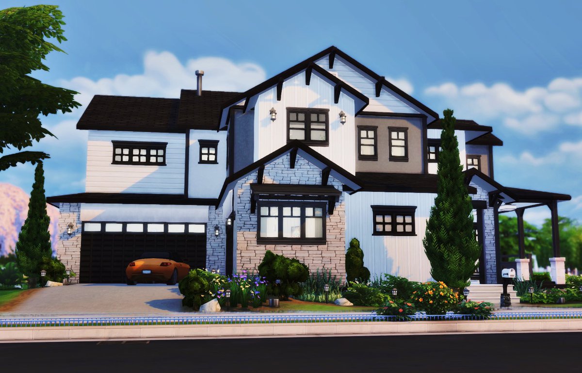 This house 😍😍 Speed build coming soon! #TheSims4 #ShowUsYourBuilds #NoCC